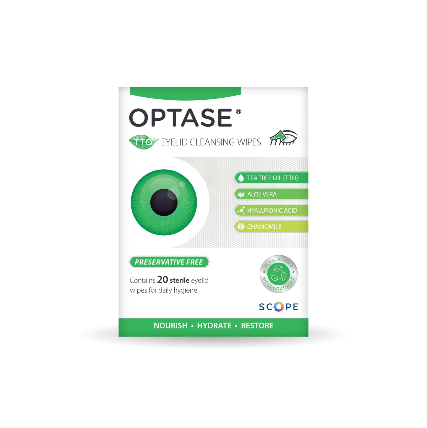 Optase Tee Tree Oil Wipes