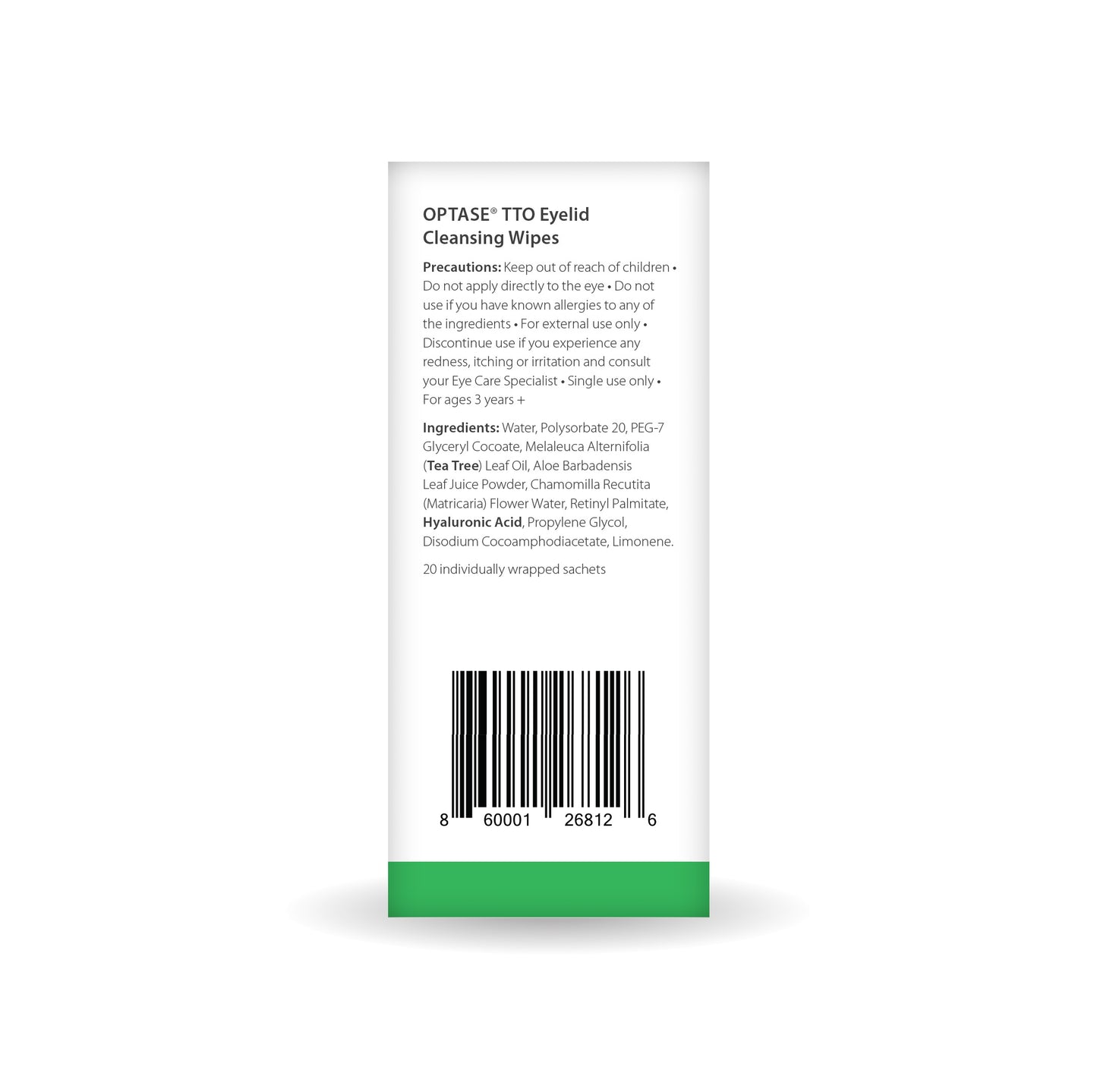 Optase Tee Tree Oil Wipes